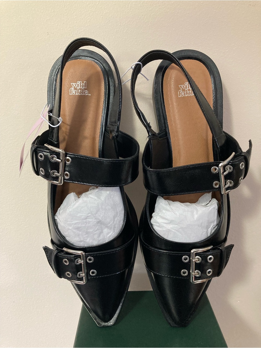 Wild Fable Black Peyton Buckle Flats